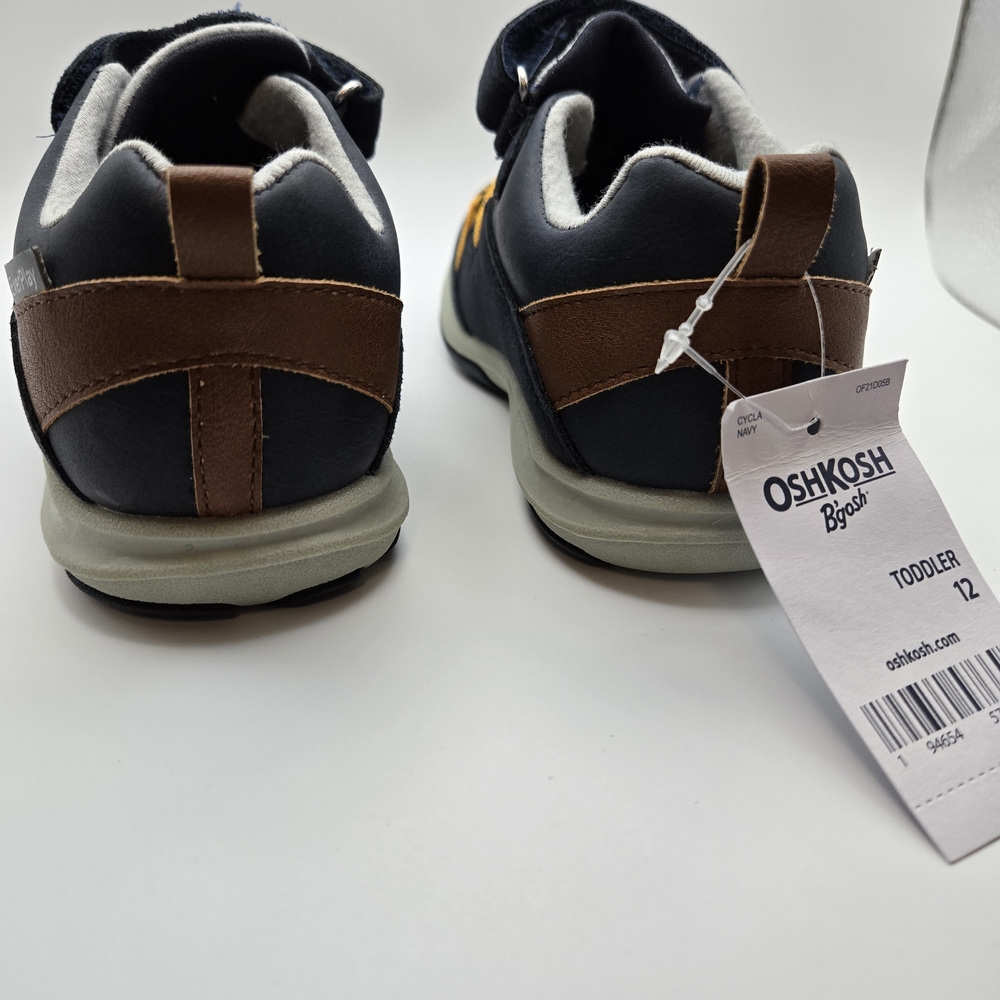 OshKosh B'gosh Toddlers Blue and Yellow Sneakers with Velcro - Picture 6 of 8